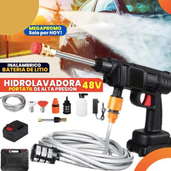 Hidrolavadora Portatil 48v de Alta Potencia