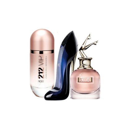 Kit Diosa  3 Perfumes VIP ROSE-GOOD GIRL-SCANDAL